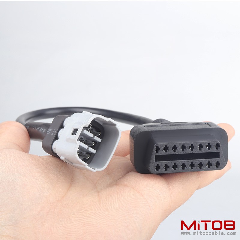 obd2  16pin  female to 6pin  cable  for Suzuki Motorcycle