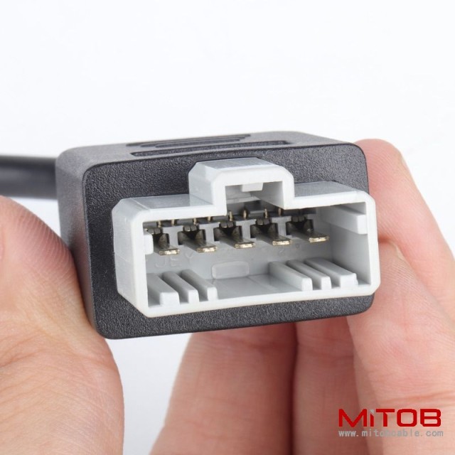 15CM Honda 5pin to 16 pin OBD2 cable  Honda 5 pin adapter cable