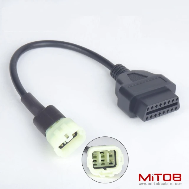 OBD 16pin to 6 pin for KTM Motorcycle  6pin  motorcycle cable
