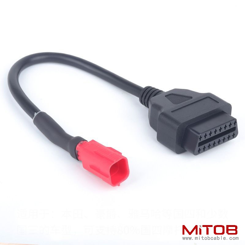 30cm OBD 16pin to 6 pin for Honda Motorcycle 6Pin Motorbike  cable