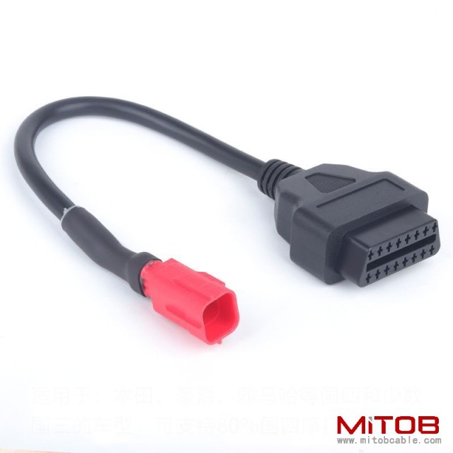 30cm OBD 16pin to 6 pin for Honda Motorcycle 6Pin Motorbike  cable