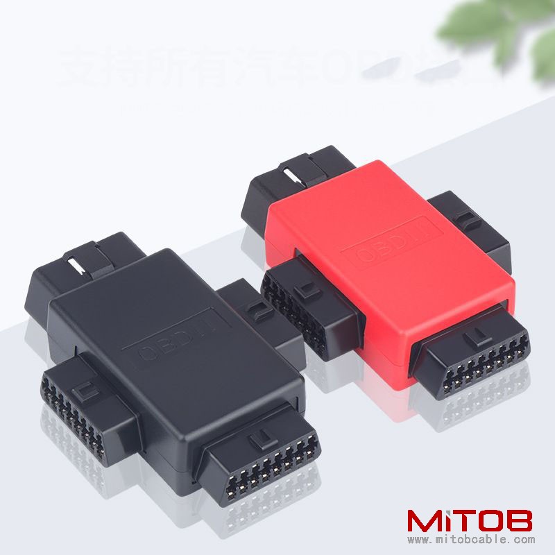 OBD2 1 to 2 adapter connector car OBD extension cable 16 core splitter 1 to 3 16 PIN plug