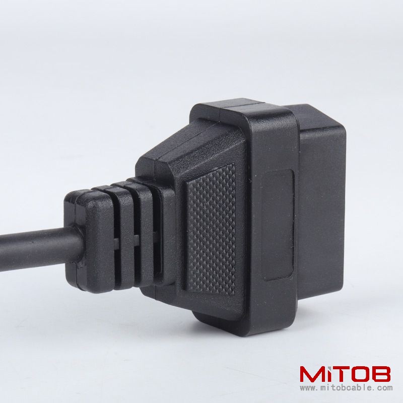 40cm GM 12pin to OBD2 16Pin cable universal 12 pin to 16 pin cable