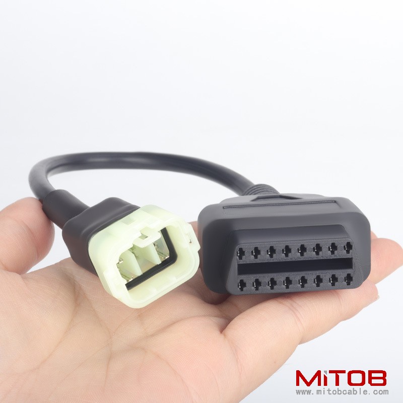 OBD 16pin to 6 pin for KTM Motorcycle  6pin  motorcycle cable