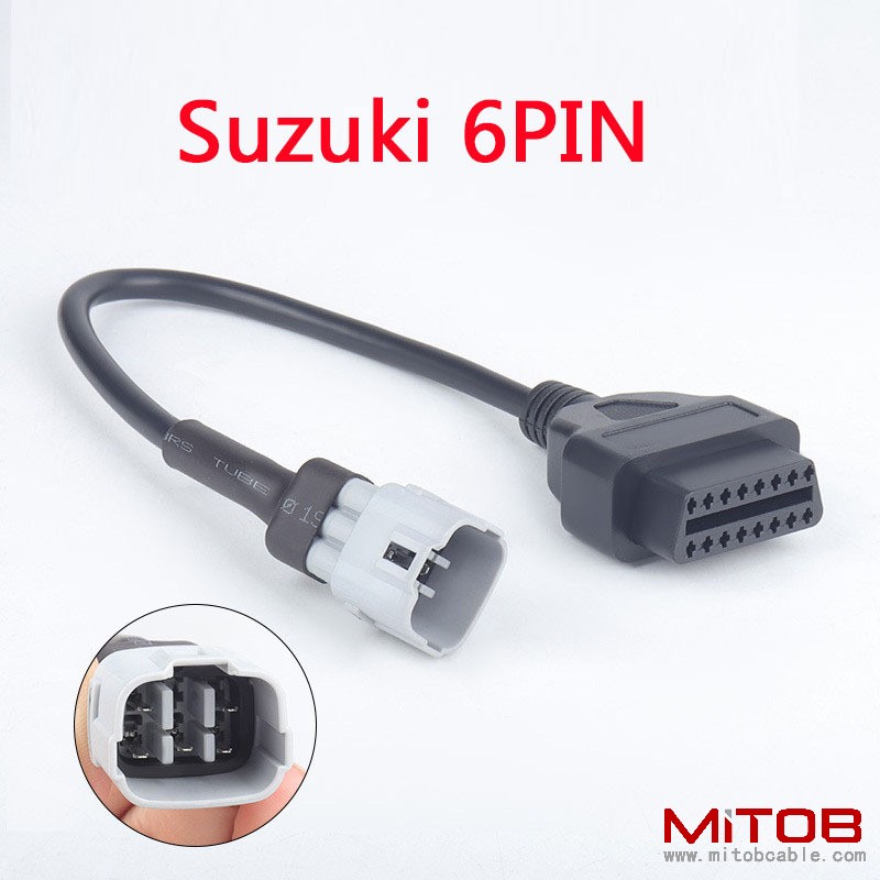obd2  16pin  female to 6pin  cable  for Suzuki Motorcycle