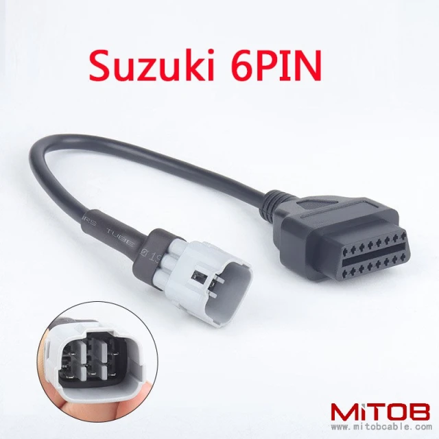 obd2  16pin  female to 6pin  cable  for Suzuki Motorcycle