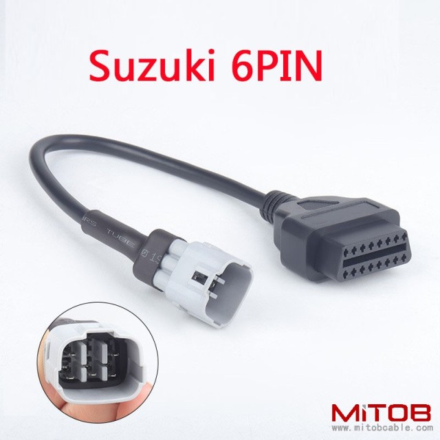 obd2  16pin  female to 6pin  cable  for Suzuki Motorcycle