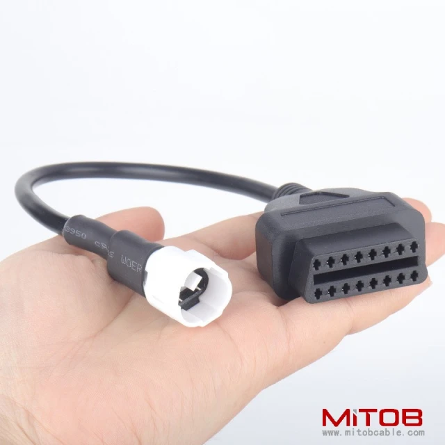 OBD 16pin to 3pin for Yamaha Motorcycle 3 pin adapter cable  for Yamaha