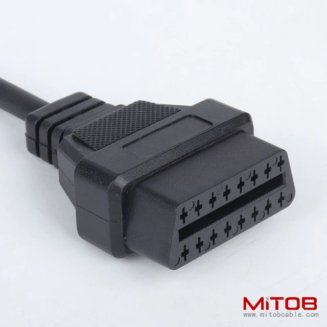 40cm GM 12pin to OBD2 16Pin cable universal 12 pin to 16 pin cable