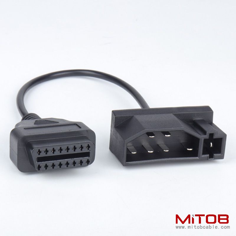 30cm  Ford Car 7Pin Male to OBDII 16Pin Female  cable