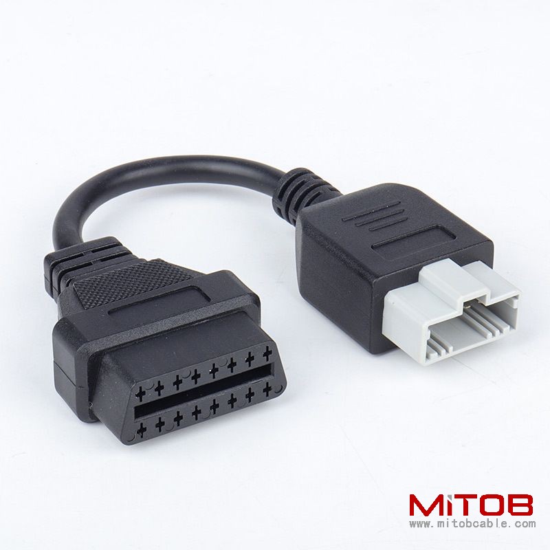15CM Honda 5pin to 16 pin OBD2 cable  Honda 5 pin adapter cable