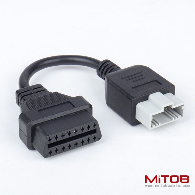 15CM Honda 5pin to 16 pin OBD2 cable  Honda 5 pin adapter cable