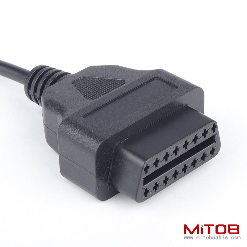 30cm  Ford Car 7Pin Male to OBDII 16Pin Female  cable