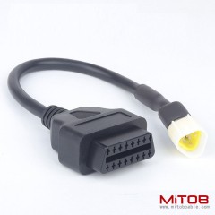 30cm Motorcycle cable OBD2 16 pin  female to 3 pin cable