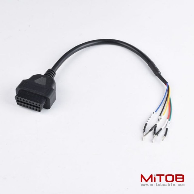 Electronic fuel injection motorcycles OBD2 16 pin female  to 5-core jumper cable  OBD2 cable for  ECU models