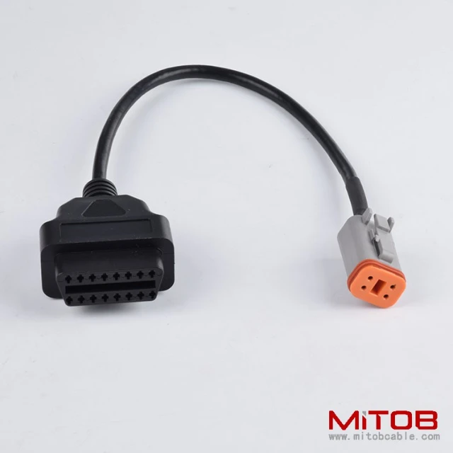 4 pin for Harley Davidson Motorcycle   obd2  16pin  to   4 pin motorcycle cable