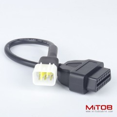 30cm OBD  16pin  to 6 pin for DELPHI Motorcycle 6 pin motorbike  cable