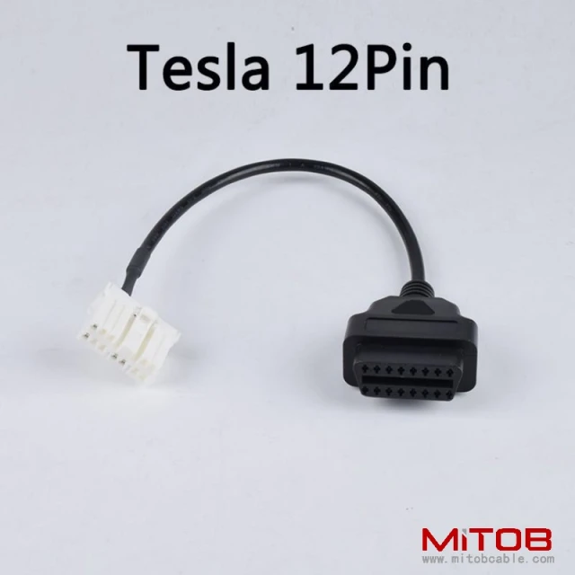 30mm Obd 16pin to Tesla 12pin cable obd2 16pin to Tesla 20pin cable  obd2 to 26pin cable for Tesla