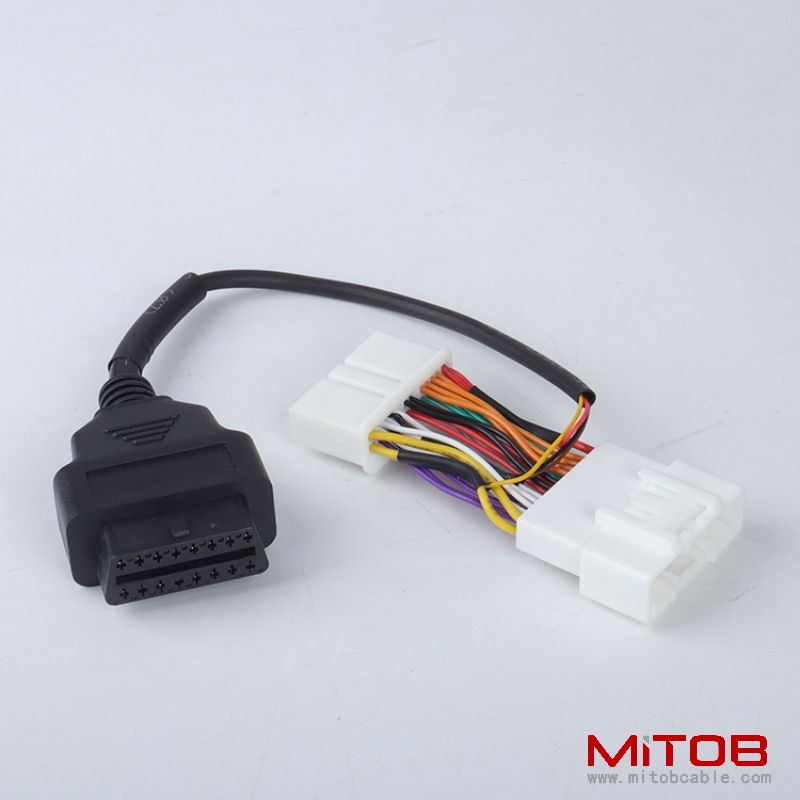 30mm Obd 16pin to Tesla 12pin cable obd2 16pin to Tesla 20pin cable  obd2 to 26pin cable for Tesla