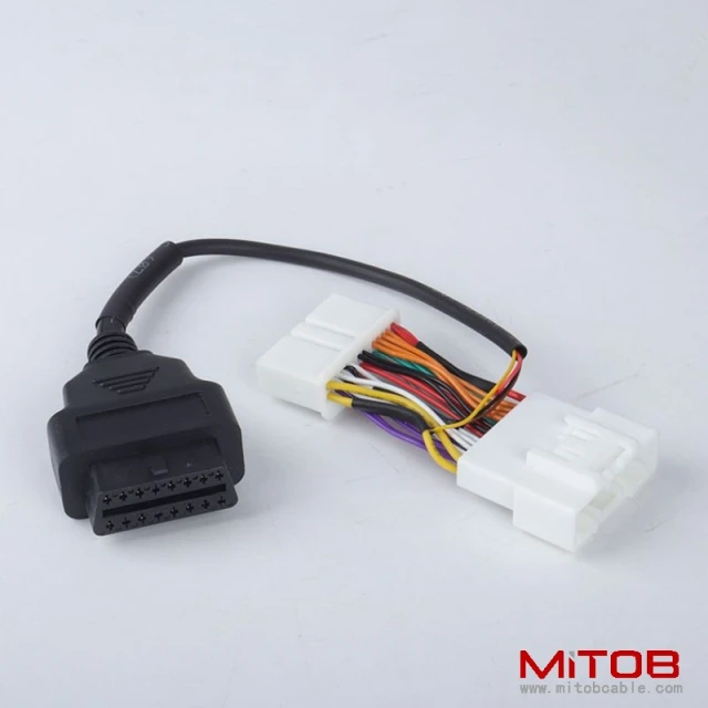 30mm Obd 16pin to Tesla 12pin cable obd2 16pin to Tesla 20pin cable  obd2 to 26pin cable for Tesla