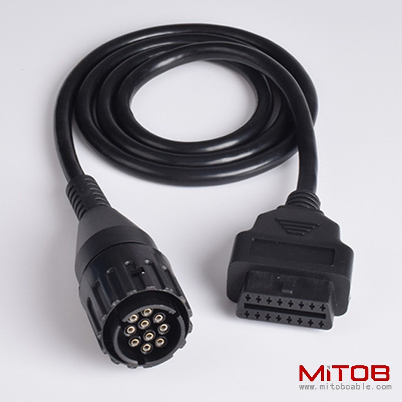1.5M OBD 16Pin to 10Pin cable  for BMW Motorcycle 16Pin to 10Pin  Connection Cable