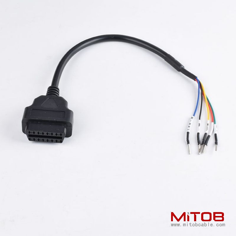 Electronic fuel injection motorcycles OBD2 16 pin female  to 5-core jumper cable  OBD2 cable for  ECU models