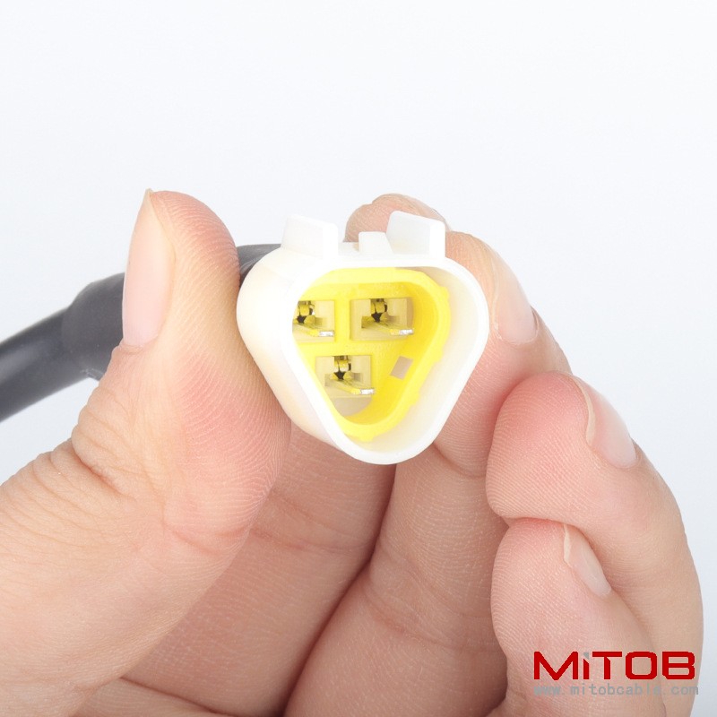 30cm Motorcycle cable OBD2 16 pin  female to 3 pin cable