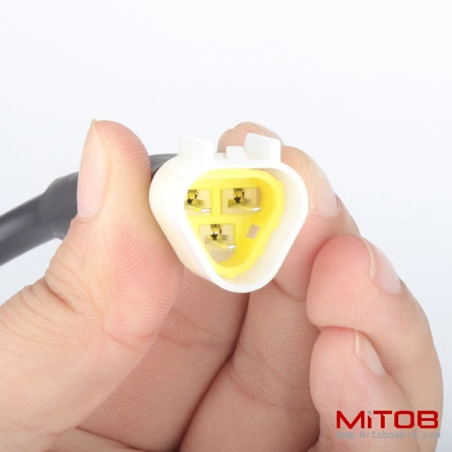 30cm Motorcycle cable OBD2 16 pin  female to 3 pin cable