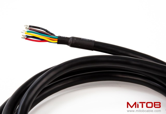 Green Type 2 J1939 Male to Open Pigtail 9pin Cable Truck Diagnostic Scanner Cable