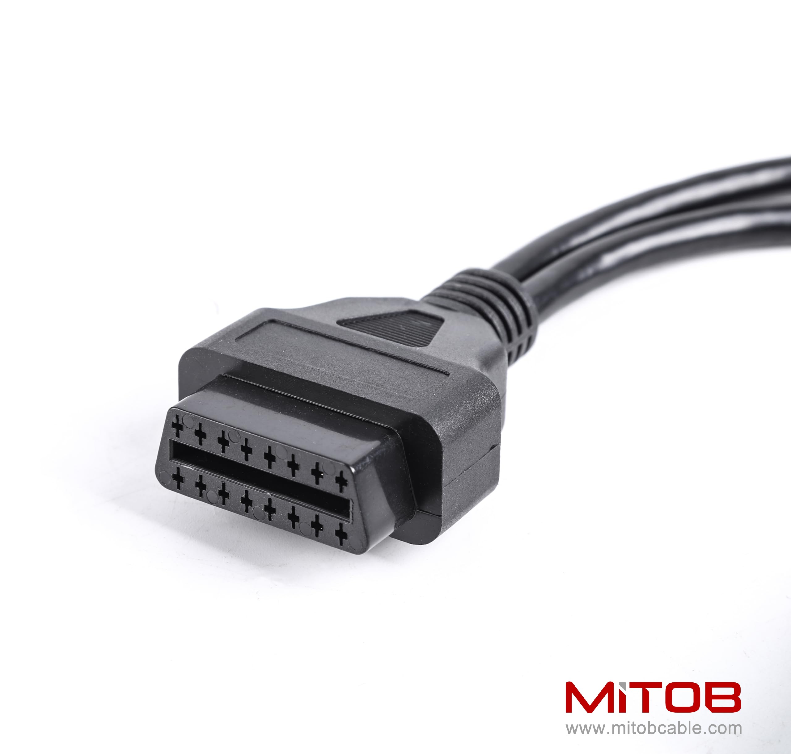 9pin J1939 Male and 6pin J1708 Male to OBD2 Female Port Splitter Y Cable