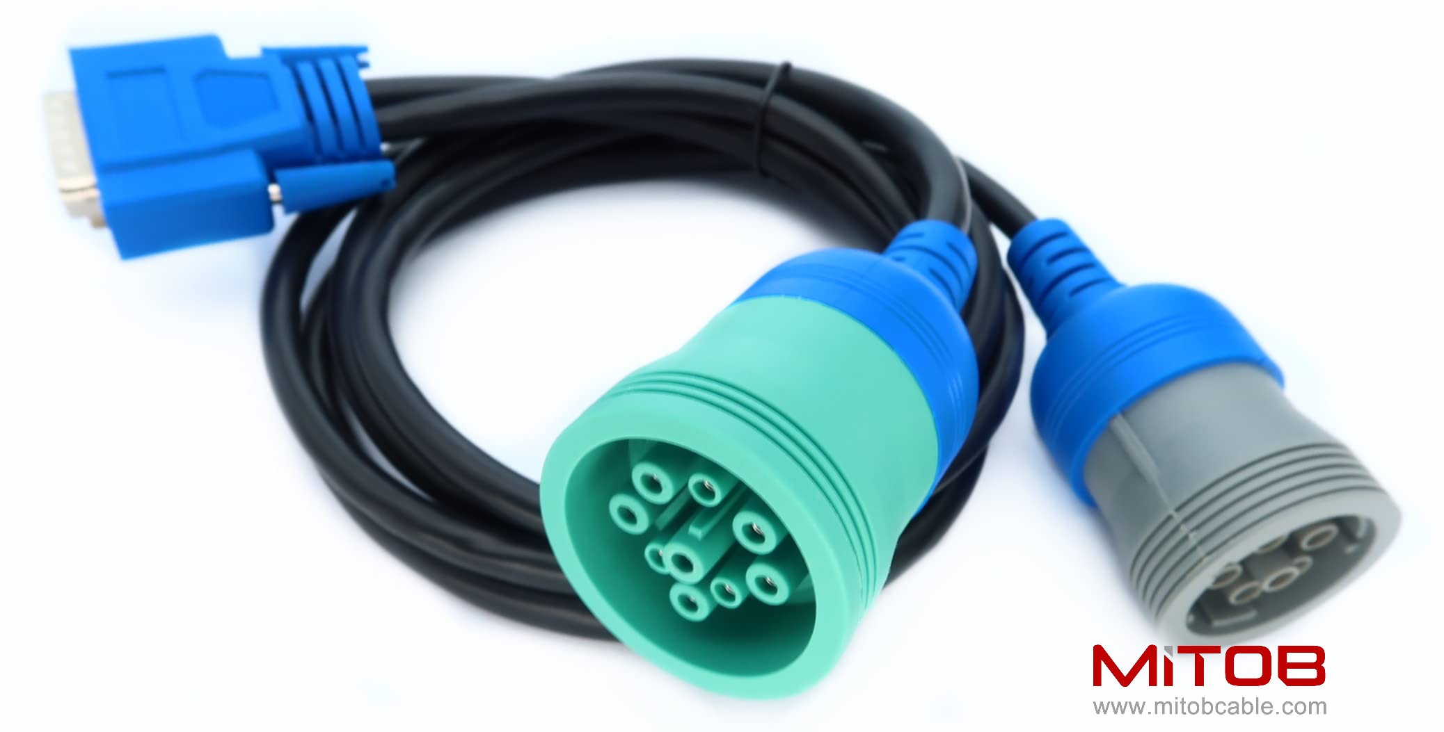 DB15 to 9pin J1939 and 6pin J1708 Splitter Y Cable for USB Link1