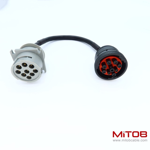 1ft/30cm Type 1 J1939 to Cat 9pin Cable j1939 to cat cable