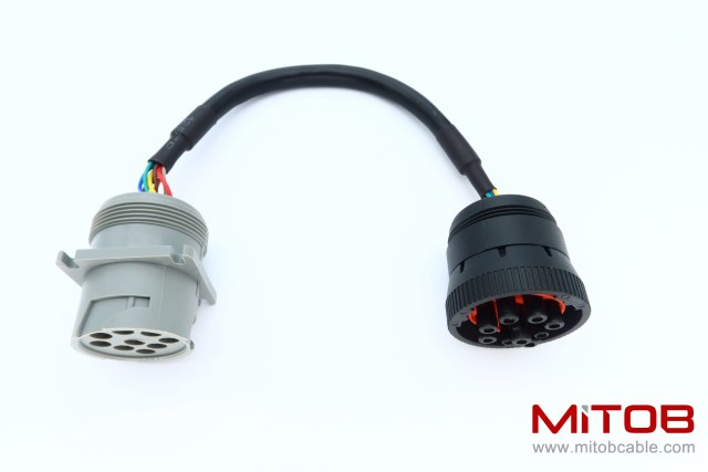 1ft/30cm Type 1 J1939 to Cat 9pin Cable j1939 to cat cable