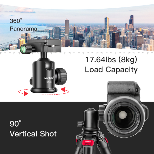YS-254C Professional Dslr Camera Tripod Stand,Lightweight Travel Carbon Fiber Tripod