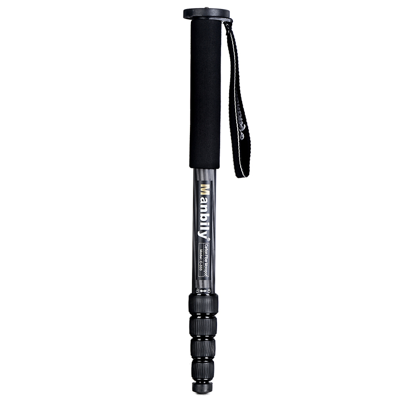 Manbily C-333 Carbon Fiber Telescoping Camera Monopod For Canon Nikon