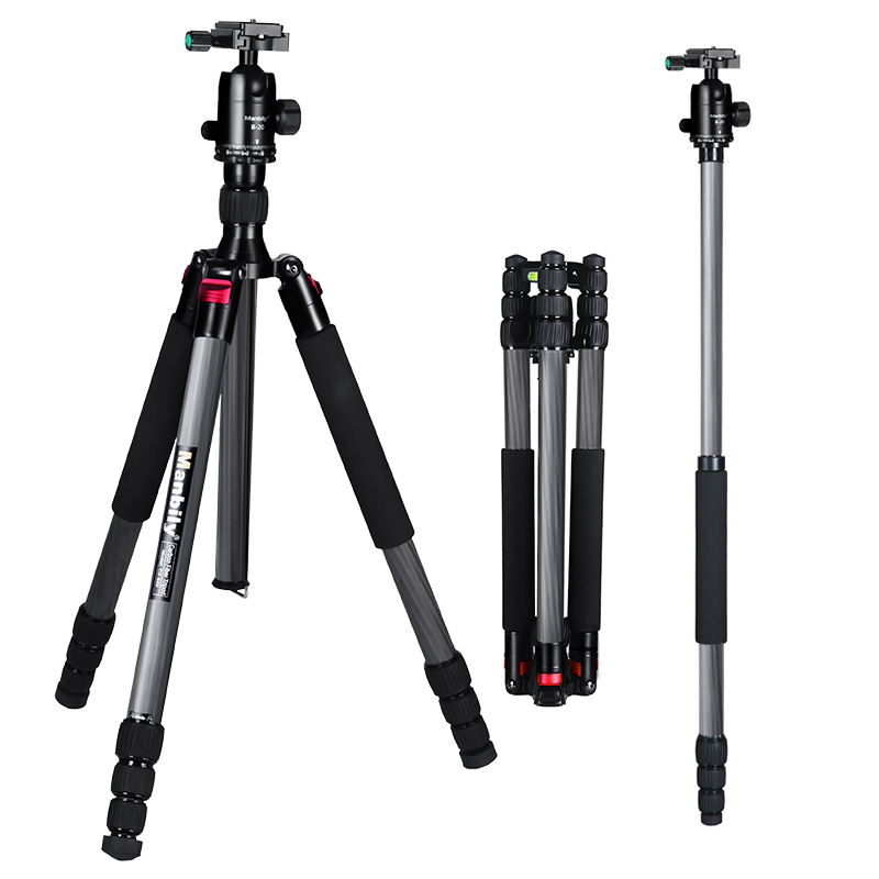 CZ-820 Wholesale Carbon Tripod Tripods Mount Adapter Stabilizing Digital Camera Stand Carry Bag