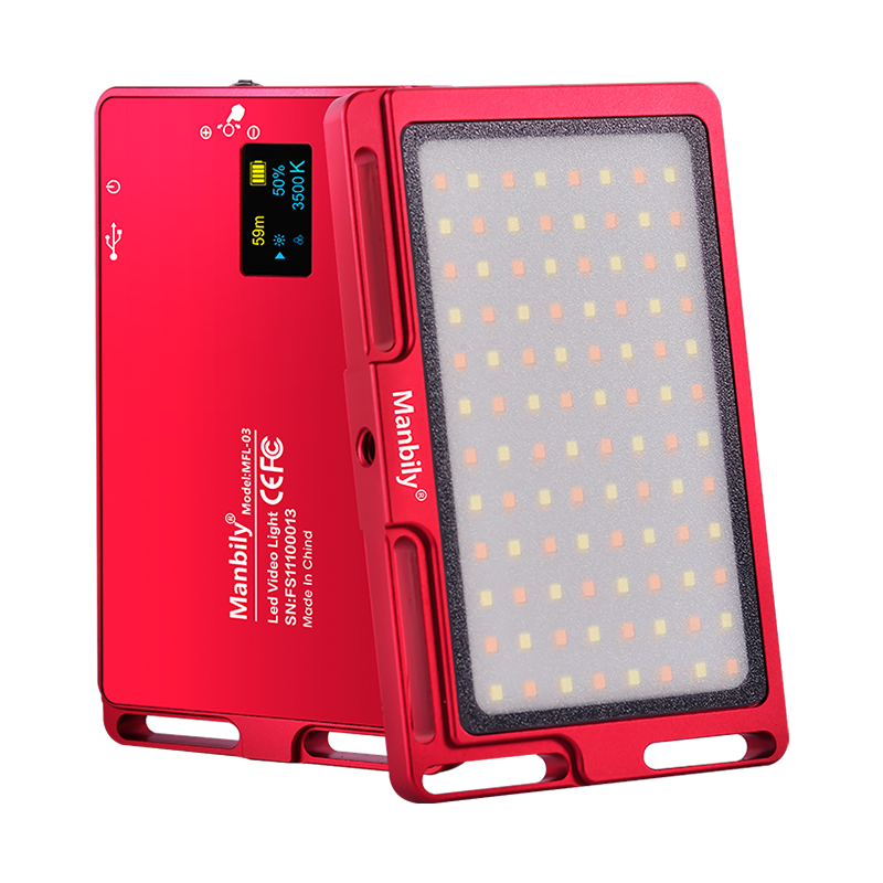 Manbily MFL-03 Live Stream Photography Selfie Mini Portable Pocket Fill Light Lamp LED Video Light