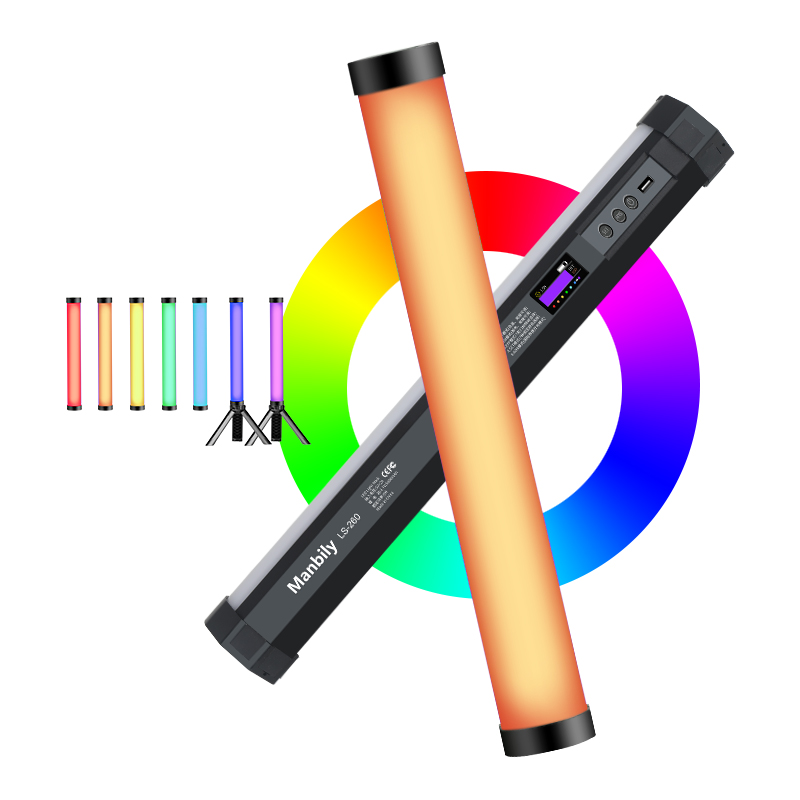 LS-260 camera Light RGB Video light Handheld Photography light colorful led stick for Studio Photo Video