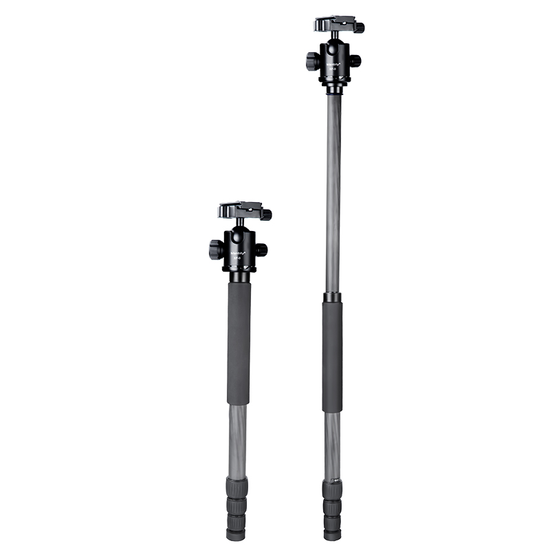 Manbily CZ-308 Professional Carbon Fiber Camera Video Tripod Stand with Tripod Ball Head,Camera Tripod