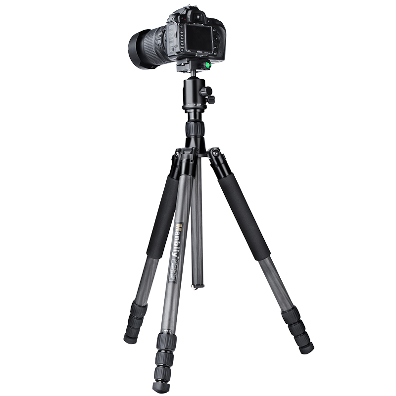 Manbily CZ-308 Professional Carbon Fiber Camera Video Tripod Stand with Tripod Ball Head,Camera Tripod