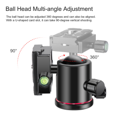 KF-0 360 Degree Rotated Professional Panoramic Gimbal Tripod Ball Head for DSLR Camera