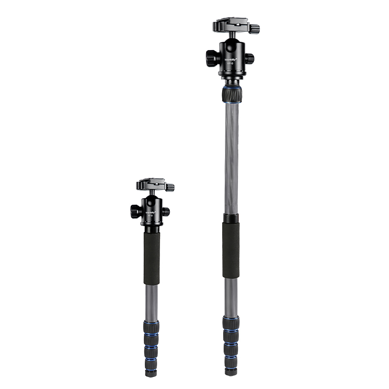 Manbily CZ-302 Carbon Fiber Professional Digital Tripod Travel Tripod Monopod For DSLR Camera