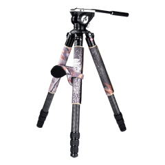 Manbily MT-404C Professional Heavy Duty Carbon Fiber Tripod Video Camera Tripods