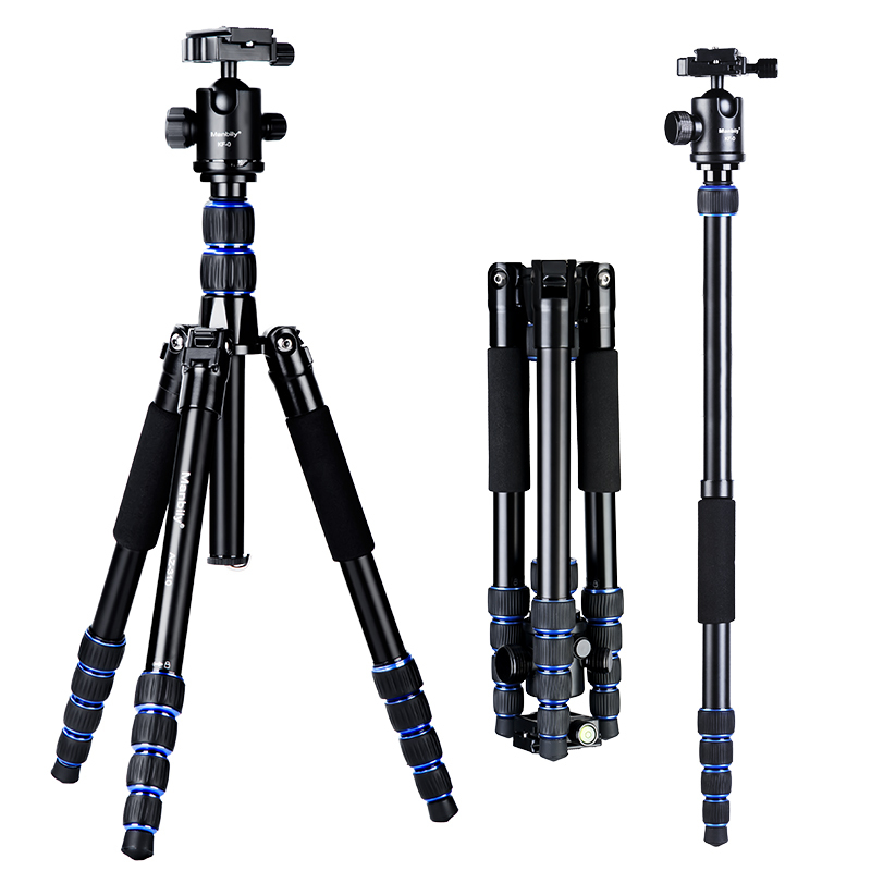 Manbily AZ-310 Camera Tripod Monopod with 360 Degree Ball Head Aluminum Alloy Axis