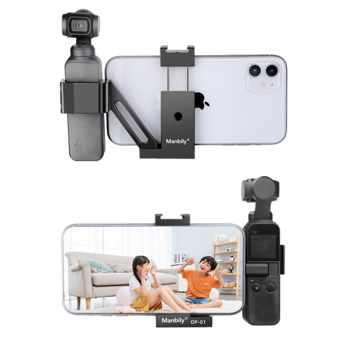 Manbily OP-01 Handheld Phone Holder Bracket Tripod Mount with Cold Shoe For DJI Osmo Pocket Accessories