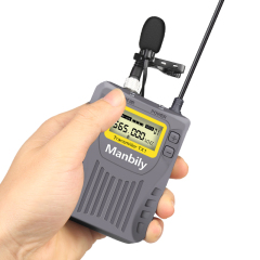 Manbily TX-1 High Sensitive Real-time Monitoring Headset Recording Wireless Microphone Supporting Dslr Camera