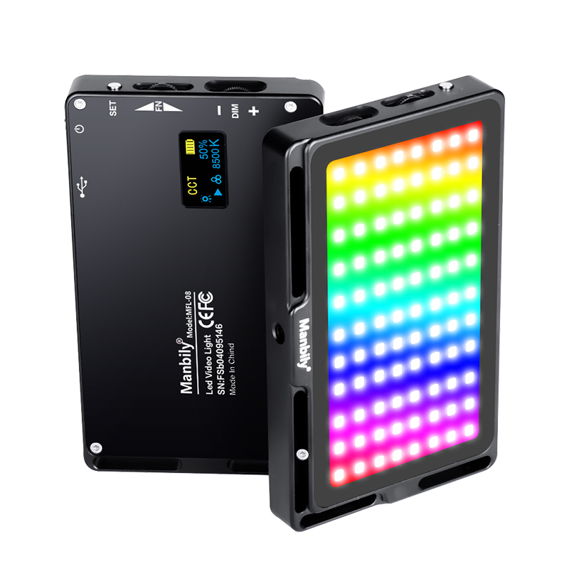 MFL-08RGB补光灯/3种模式/9种视频光效