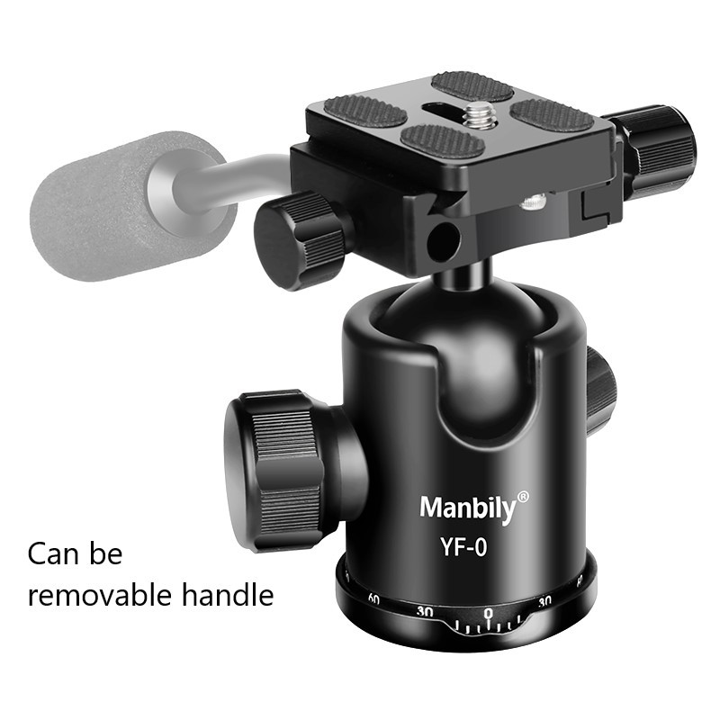 YF-0 360 Degree Panoramic Head with Handle Camera Tripod Ball Head