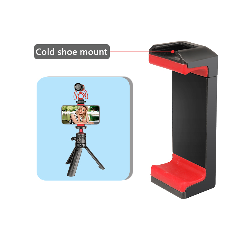 Manbily SP-05 Smartphone Clip Bracket 1/4 inch Mobile Phone Holder with Cold Shoe