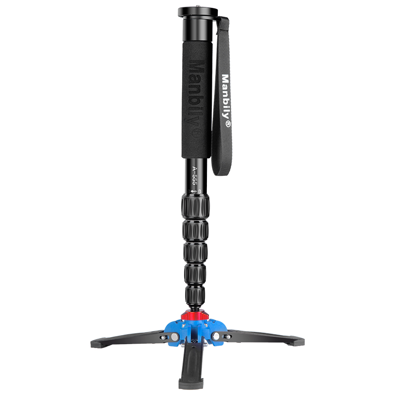 Manbily A-555 Lightweight Aluminum Alloy 6 Sections Tripod Stand for Digital Camera Monopod